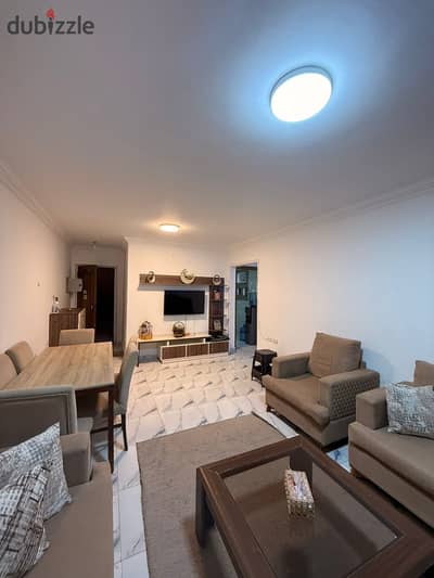 Furnished apartment for rent in the Ishraqa compound behind Mall of Arabia and near the Gamal Abdel Nasser axis 3 hotel furnished rooms