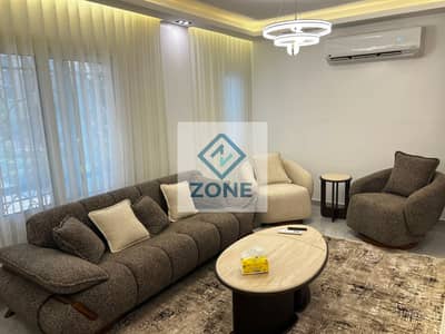 Apartment for rent in Al Rehab City, hotel furnished, first occupancy, ultra super lux finish