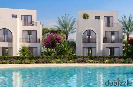 Finished chalet, lagoon view for sale in Lyv Ras El Hekma, North Coast
