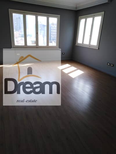 Luxury office 200 m for rent Aswan Square view of the Arab League, final air conditioning 35000 EGP