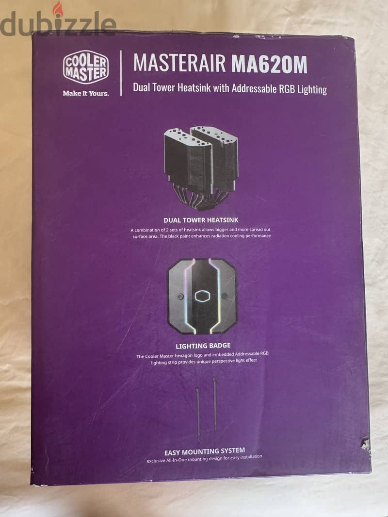 CPU cooler - Cooler Master MASTERAIR MA620M 8