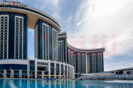 فيلا تاون هاوس للبيع 296م مباني + 180م حديقة الساحل الشمالي - مزارين (فيو علي لاجون مباشرة)