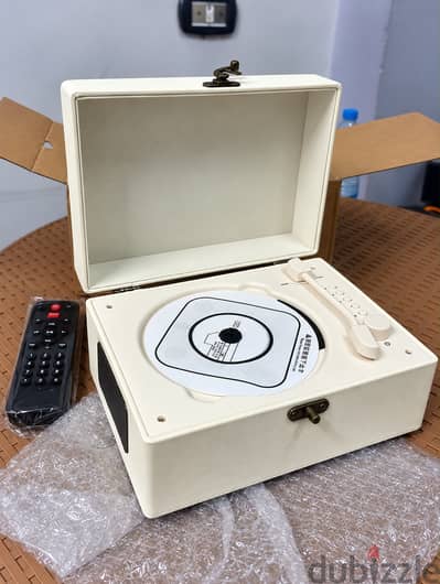 Readian Time Music Box Turntable – مشغل موسيقى ريترو كلاسيك ديكور أنيق
