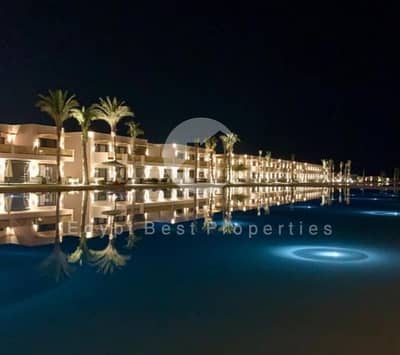 Own a 3-bedroom chalet in Playa Sidi Abdelrahman with a lagoon view. Spacious, fully finished, and with an open view on the North Coast.