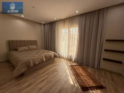 Furnished apartment for rent, 155 square meters, 3 bedrooms and 3 bathrooms, in Rehab 2, very prime location, ground floor, street view, in Group 121,