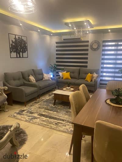 Apartment for rent in Jannat Zayed 1 Compound    Furnished with luxurious hotel-style furniture and fully air-conditioned