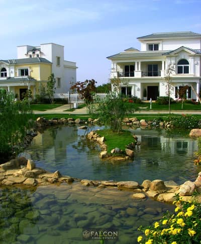 Villa for sale—ready for immediate handover and fully finished—in Mountain View, Fifth Settlement. Located next to South Teseen Street and the America