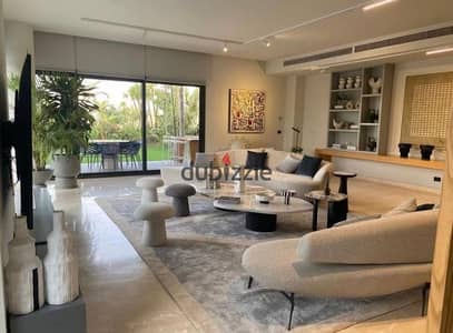 Fully finished (Ultra-Super Lux) corner townhouse—North-facing—in the exclusive "Grova Villas" compound by Hassan Allam in New Cairo (Fifth Settlement