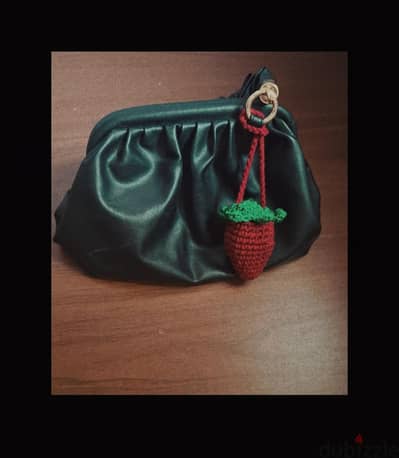 Cute strawberry 100% handmade coin charm