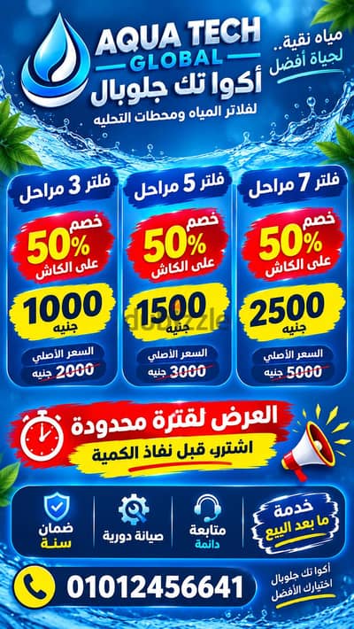 فلاتر اكو تك جلوبال افضل جوده في مصر وارخص سعر في مصر