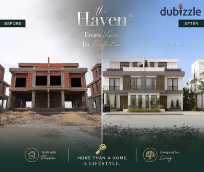 فيلا للبيع في الحزام الاخضر الشيخ زايد | 10% مقدم وتقسيط حتى 8 سنوات  في موقع مميز جدا The Haven