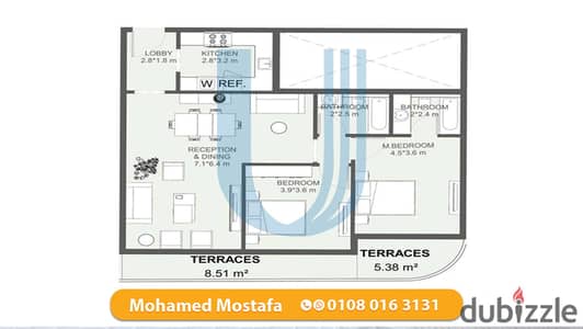 Apartment 135m for Sale - Smouha - Compound The One - Original Launch price 9.600. 000 EGP Cash