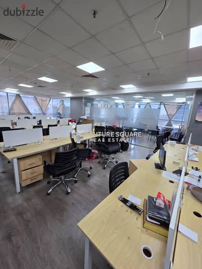 Unique office 290m air-conditioned for rent in Cairo Business Plaza, Fifth Settlement