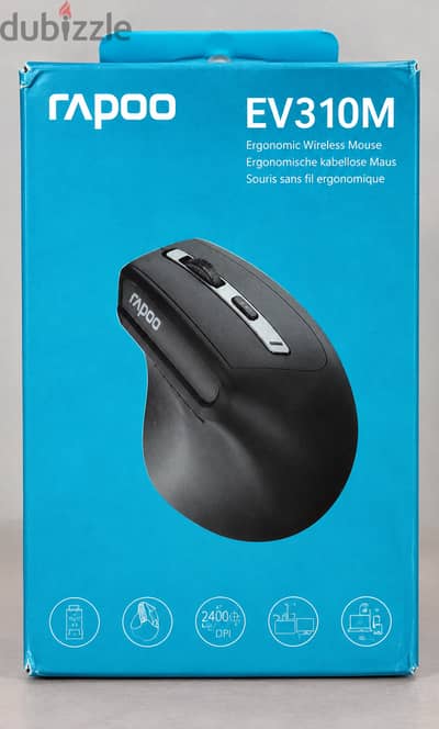 Rapoo EV310M Ergonomic Wireless Mouse |ماوس رابو EV310M عمودي وايرلس