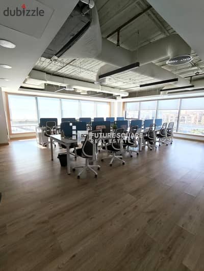 Outstanding Office Space 450m Furnished Fully Finished for Rent in the Prime Location in North Thirteen, Fifth Settlement