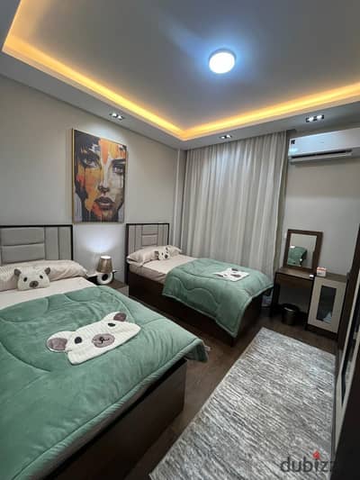 Distinctive hotel apartment in B8 Madinaty | Open view and elegant furnishings