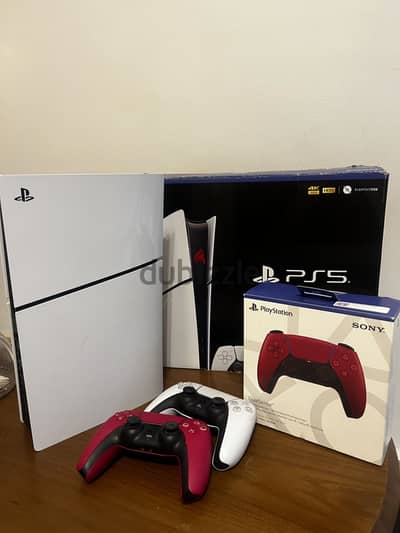 زيرو بعلبته و الكابلات الاصلي+ دراعين Ps5 slim اصليين بالعليب P