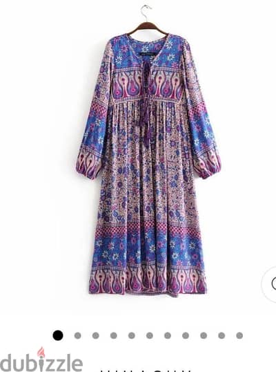 فستان قطن صافى ١٠٠% جديد xl women cotton dress