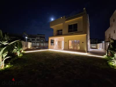 Corner townhouse 3 floors in villas only phase with prime garden view on Suez Road near Madinaty Future City and New Cairo