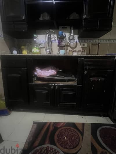 مطبخ قطعتين ورخامة