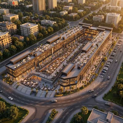 Own your commercial unit in El Nasr Square, Hadayek October, with just 30% down payment and extended payment plans.