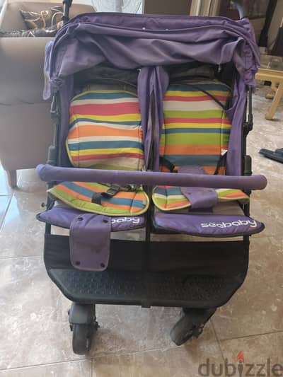 twin stroller used like new
