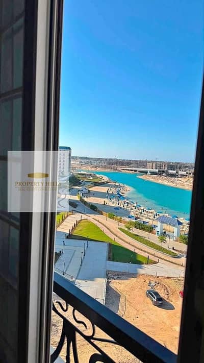 Apartment 244 square meters for sale in Alamein with ultra-super luxurious finishing, complete lagoon view, sea view on the road