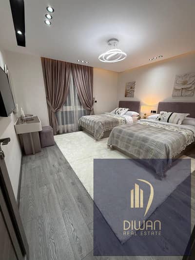 Last 211m ready-to-move duplex, fully furnished with ACs in the heart of New Cairo! Open landscape view & prime location.