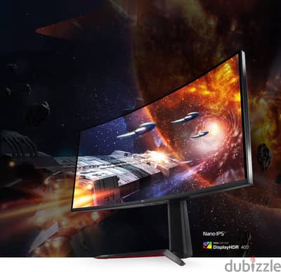 34" 21:9 UltraGear™ Nano IPS 1ms (GtG) Curved Gaming Monitor used once