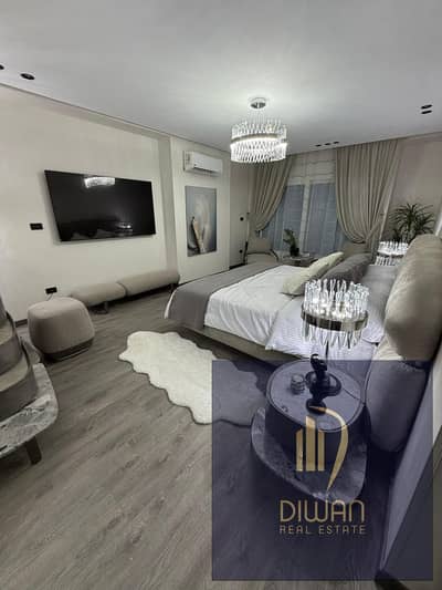 Ground & 1st duplex, ultra super lux furnished with ACs in New Cairo! Attractive price, mins from AUC.