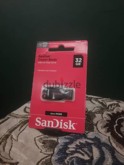USB Flash Disk SanDisk 32 GB New | فلاشة سانديسك 32 جيجا جديد