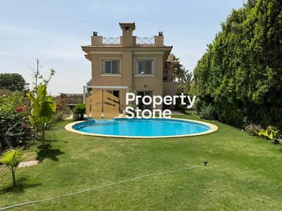 Villa for Rent in Katameya Heights | Fully Finished with ACs | Private Swimming Pool | Private Garden | Walk-out Basement