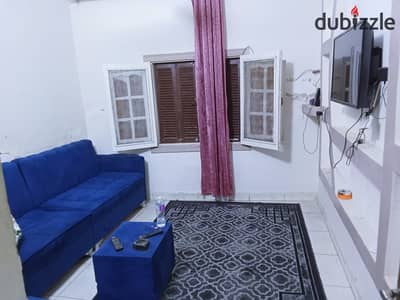 Opportunity for expatriates and non-expatriates in Old Maadi, side street, furnished apartment for rent, ground floor