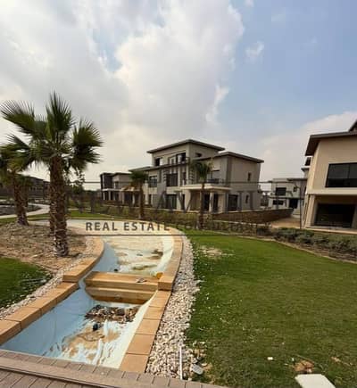 فيلا مستقلة نموذج F للبيع فى سوان ليك ريزيدنس حسن علام القاهرة الجديدة Swan Lake Residence New Cairo  جاهزة للاستلام ومطلة على مساحات خضراء