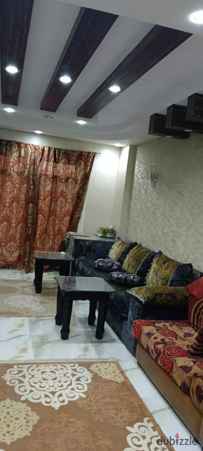 Furnished apartment for rent in Madinaty 96m repeated floor garden view special finish distinguished location B7