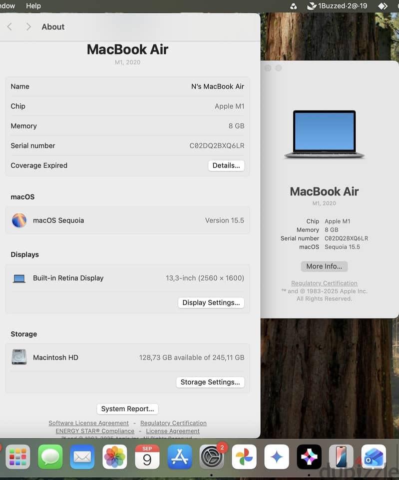 Macbook Air M1 2020 1
