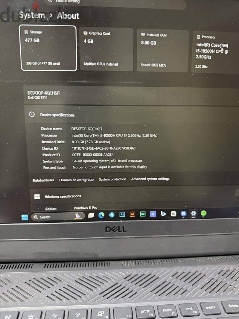 Dell G15 5510 4