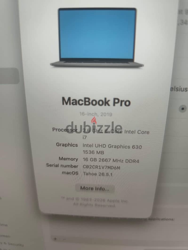 Macbook pro 2019 16inch core i7 with touch bar 4