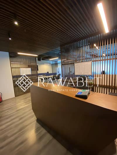 Office for Rent –130m in park street Immediate Delivery Fully Finished  to an Ultra Super Lux  with A/C  | Prime Location in Sheikh Zayed .