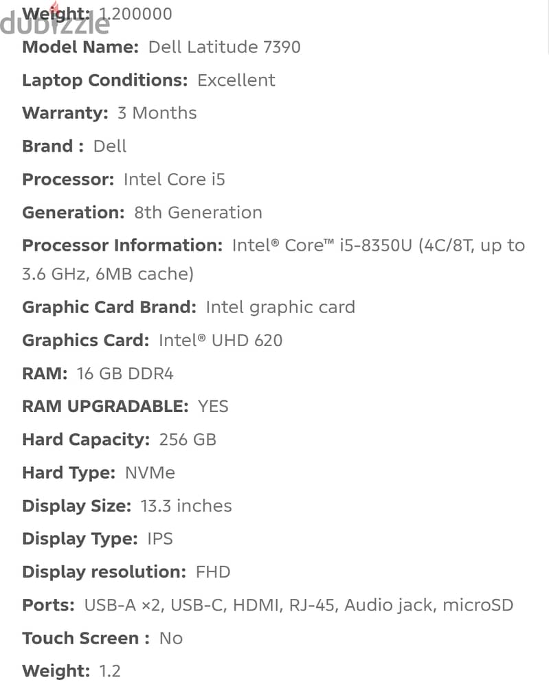 Dell latitude 7390 toutch screen 4