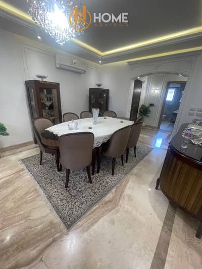 For Sale | Luxurious 220 sqm Apartment in First District – Fifth Settlement | Corner Unit | Panoramic & Wide Garden View | Ultra Super Lux Finishing
