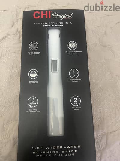  CHI Original Digital 1.5” – White Chrome 