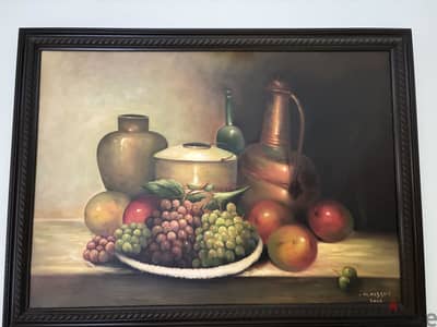 طبيعة  صامتة لوحة زيتية من سنة2006