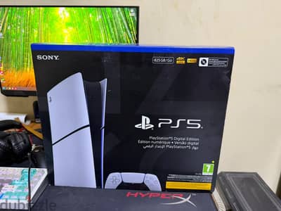 PS5 Slim Digital Edition 825GB جديد متفتحش (مشتري من Games 2 Egypt)