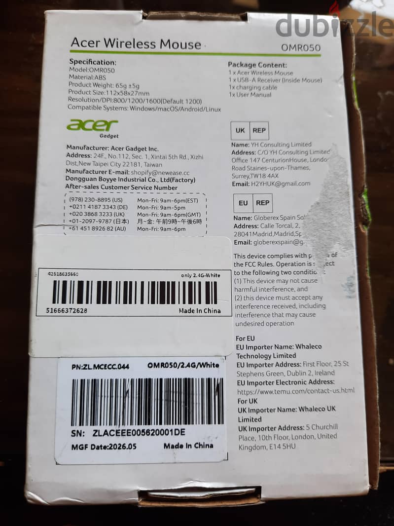 Acer Wireless Mouse Charging 3