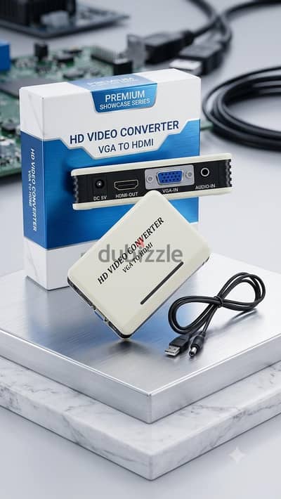 محول فيديو وصوت عالي الجودة VGA إلى HDMI