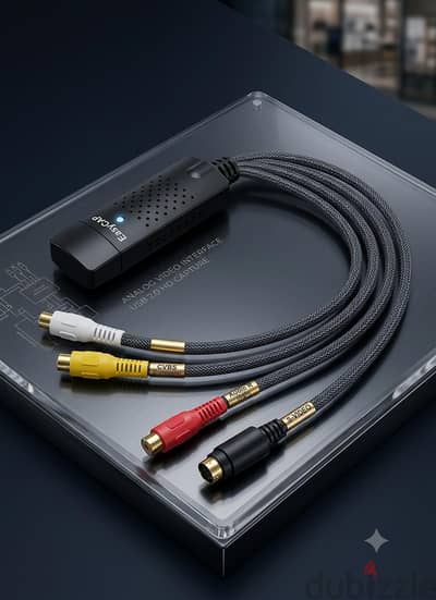كارت تسجيل وتحويل الفيديو EasyCAP USB - بحالة ممتازة