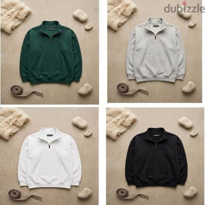 تيشرت Half Zip الوان مختلفة و التوصيل لكل المحافظات مجاني