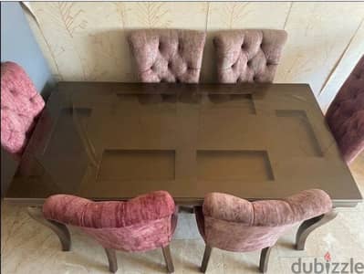 سفرة ٦ كراسي  و بوفية ونيش