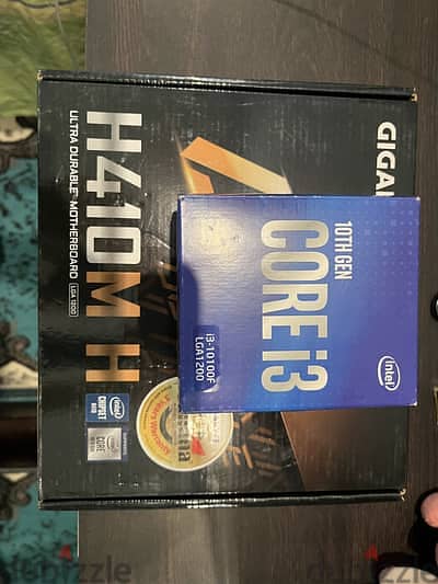Intel Core i3-10100f + Gigabyte H410m S2h +Case PSU 500W